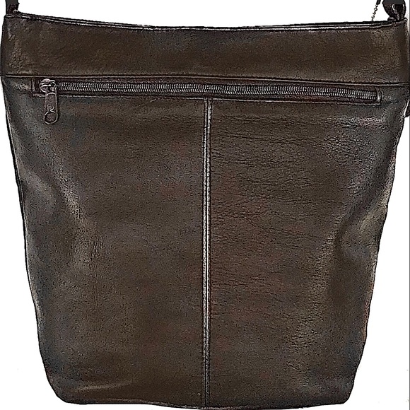 Jaqueline Ferrara Womans Brown Leather ShoulderBag - Picture 2 of 8